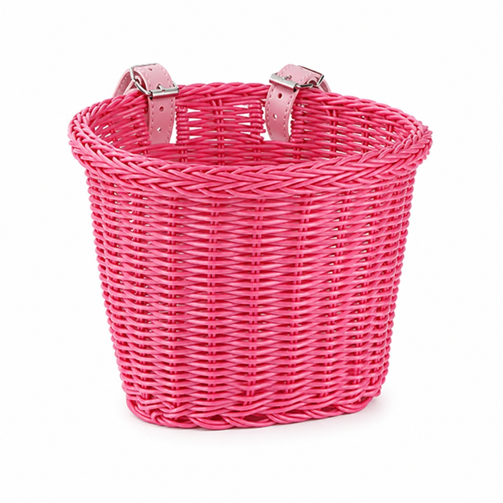 Handwoven Braided Bicycle Basket (Adjustable Straps)