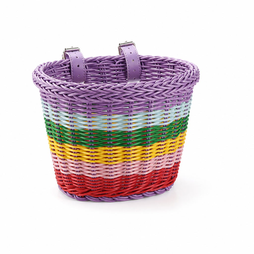 Handwoven Braided Bicycle Basket (Adjustable Straps)