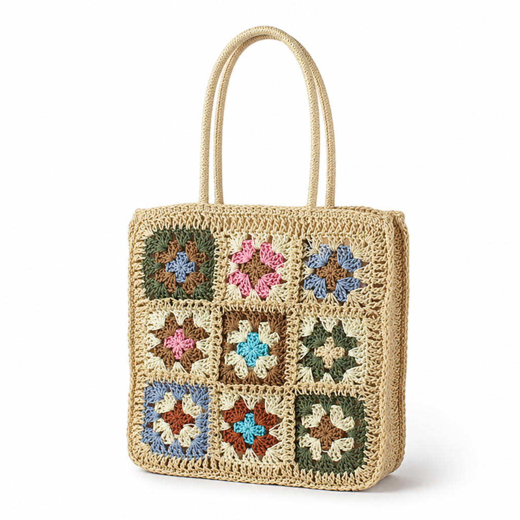 Handwoven Lightweight Eco-Friendly Shoulder Bag (With Inner Pockets)