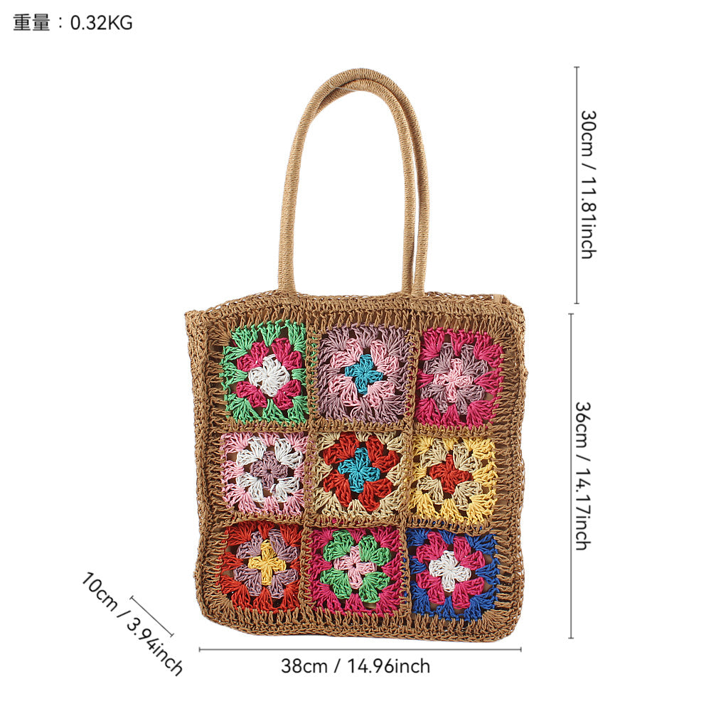 Handwoven Lightweight Eco-Friendly Shoulder Bag (With Inner Pockets)