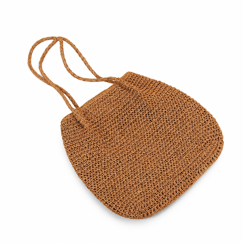Handwoven Natural Fiber Beach Tote