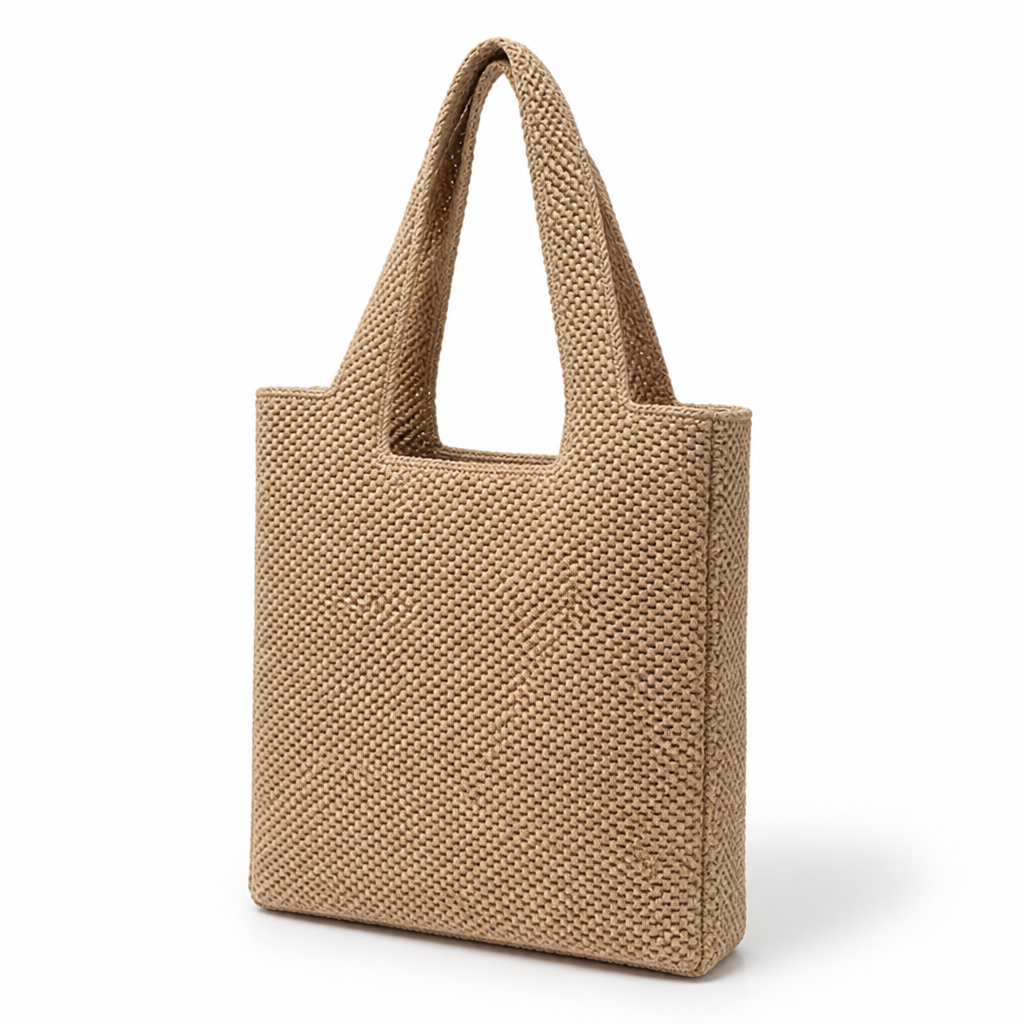 Handwoven Natural Fiber Tote Bag