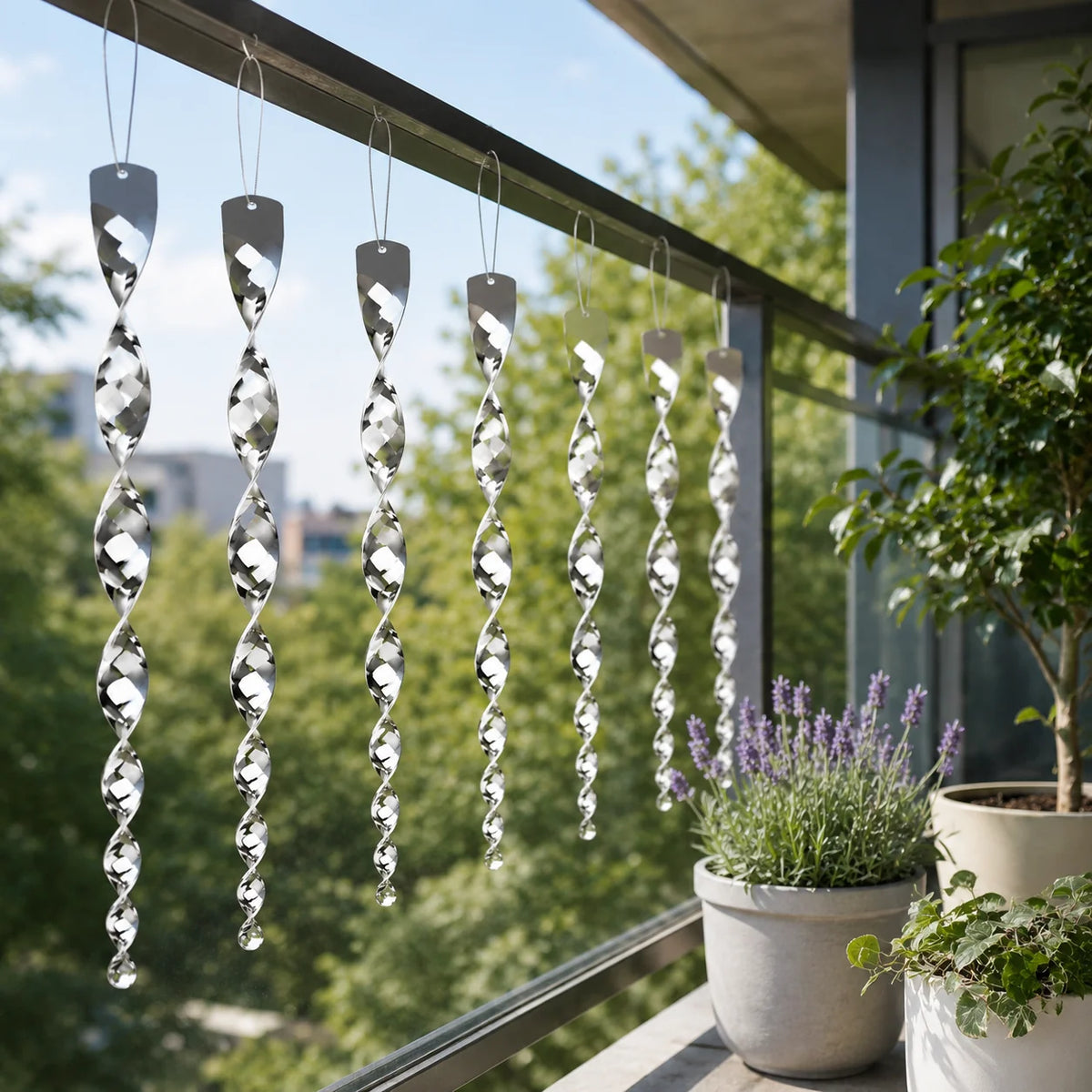Hanging Bird Repeller Wind-Powered Reflective Weatherproof