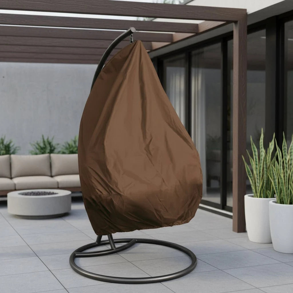 Hanging Chair Cover Waterproof UV-Resistant With Adjustable Hem & Zipper