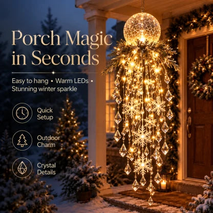 Hanging Christmas Lights Cascading LED With Remote Control