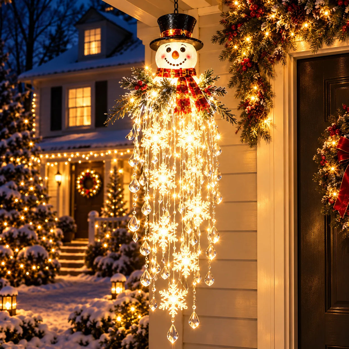 Hanging Christmas Lights Cascading LED With Remote Control