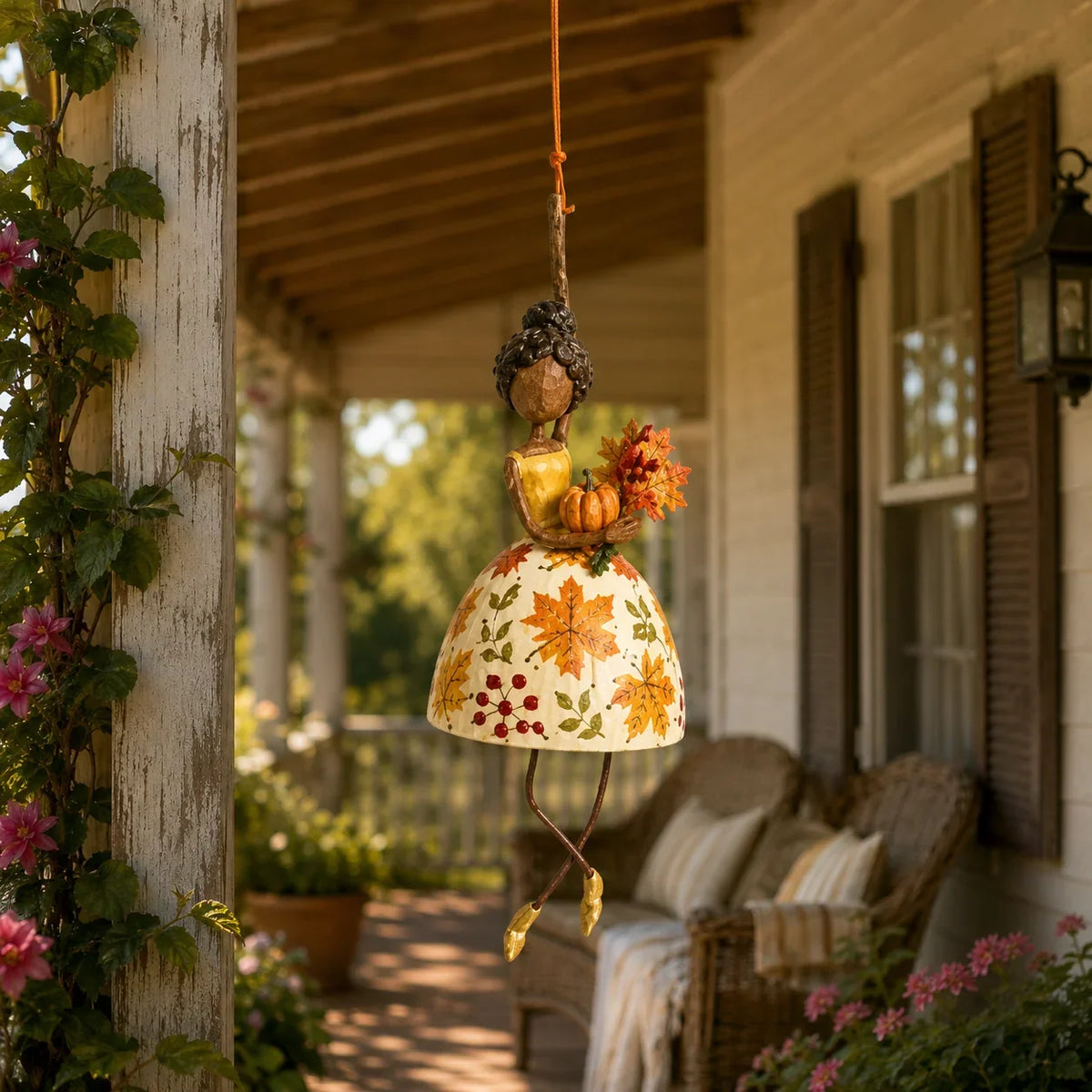 Hanging Figurine Folk Art Gentle Swaying Movement