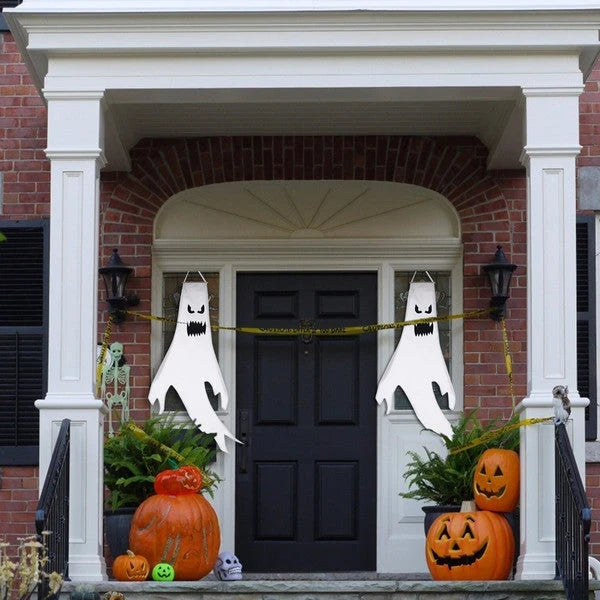 Hanging Ghost Decoration Floating Silhouette & LED Option