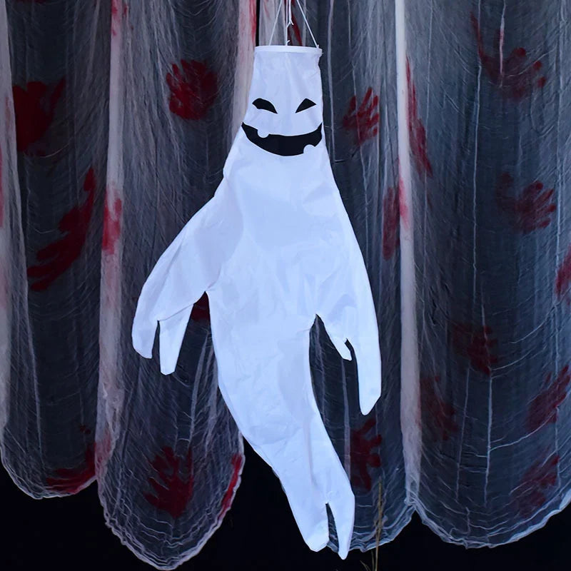 Hanging Ghost Decoration Multi-Color LED Lightweight Fabric Built-In Loop