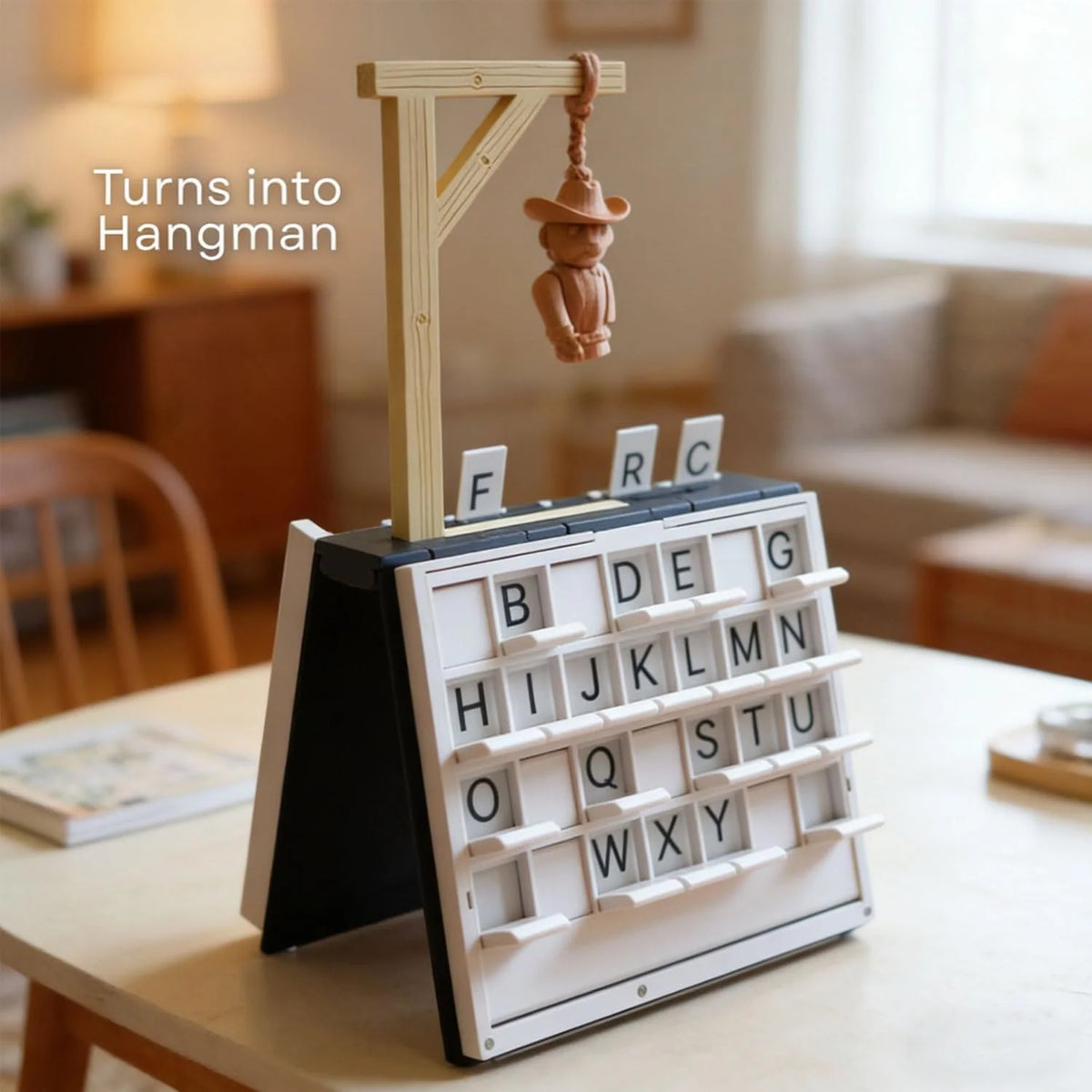 Hangman Board Game Foldable Magnetic Book-Style Design