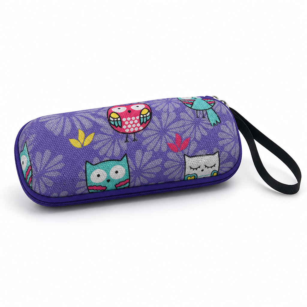 Hard-Shell EVA Microfiber-Lined Glasses Case (Wrist Strap)