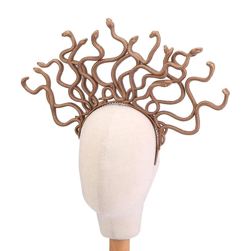 Headband Medusa Snake Design Adjustable Fit
