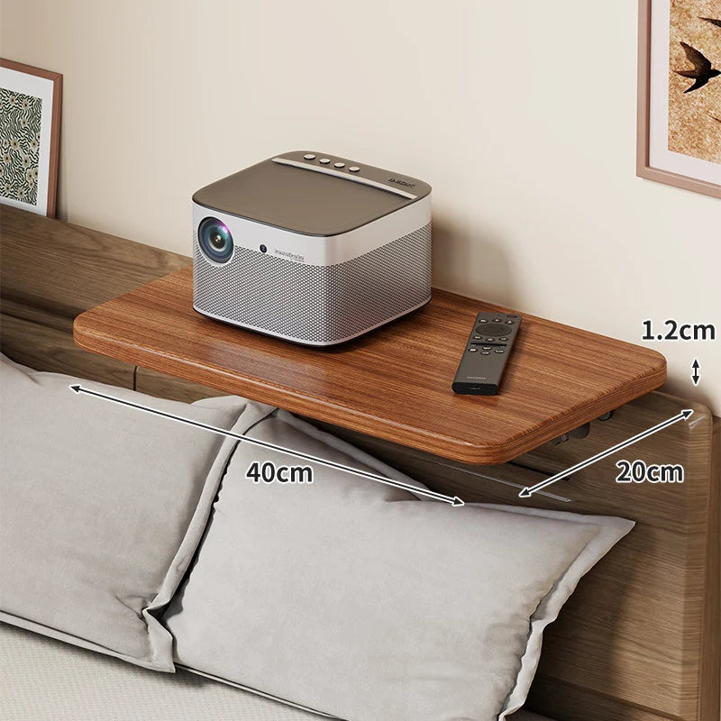 Headboard Shelf Slim Floating Design Hidden Brackets