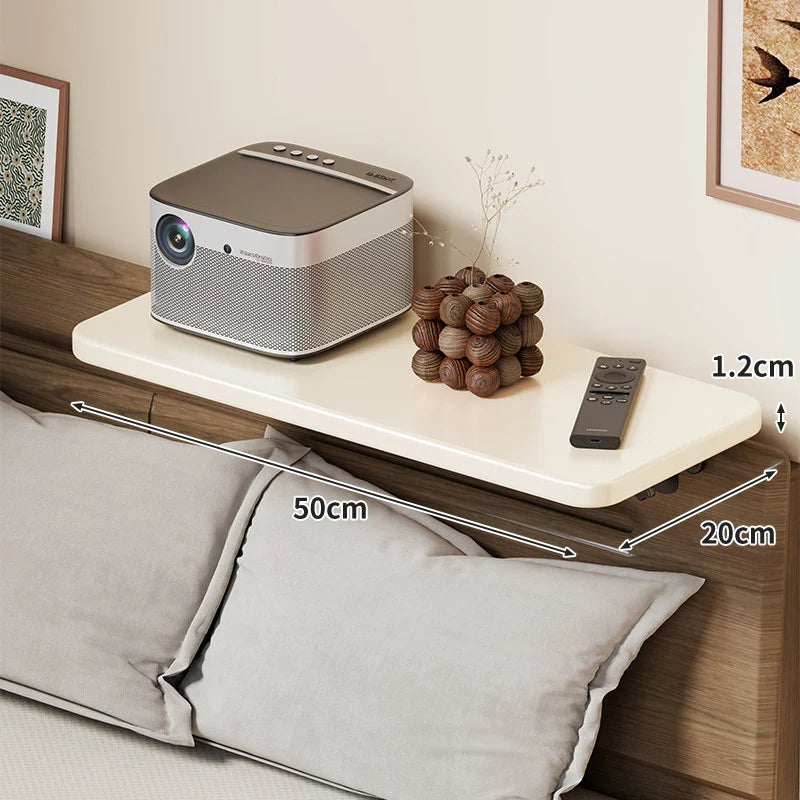 Headboard Shelf Slim Floating Design Hidden Brackets