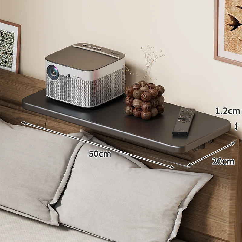 Headboard Shelf Slim Floating Design Hidden Brackets