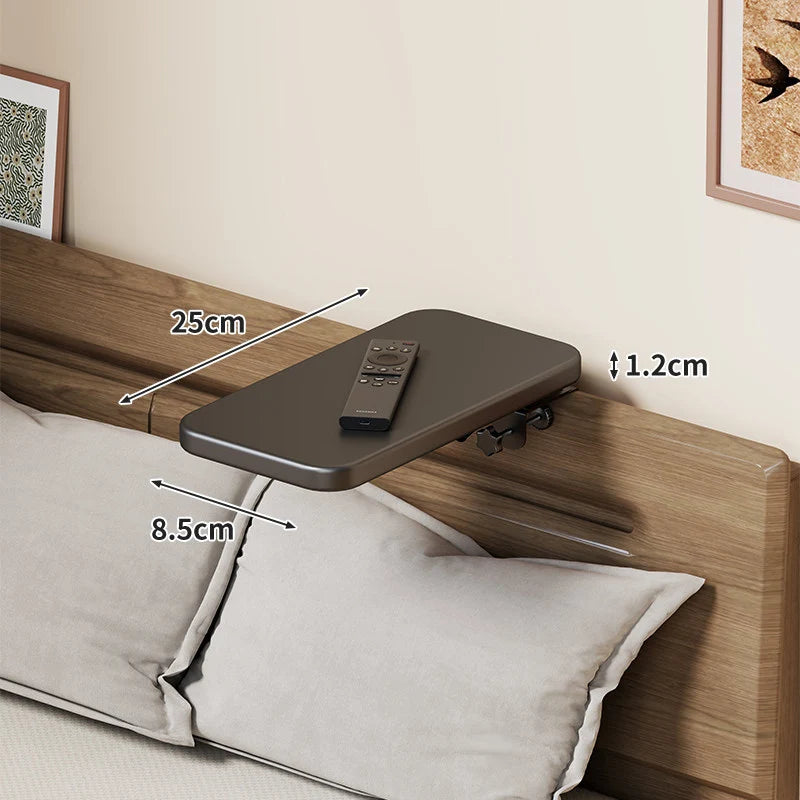 Headboard Shelf Slim Floating Design Hidden Brackets
