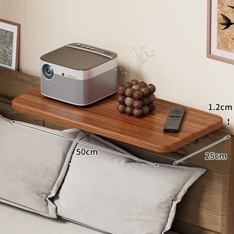 Headboard Shelf Slim Floating Design Hidden Brackets