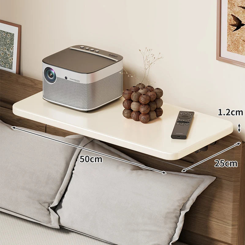 Headboard Shelf Slim Floating Design Hidden Brackets