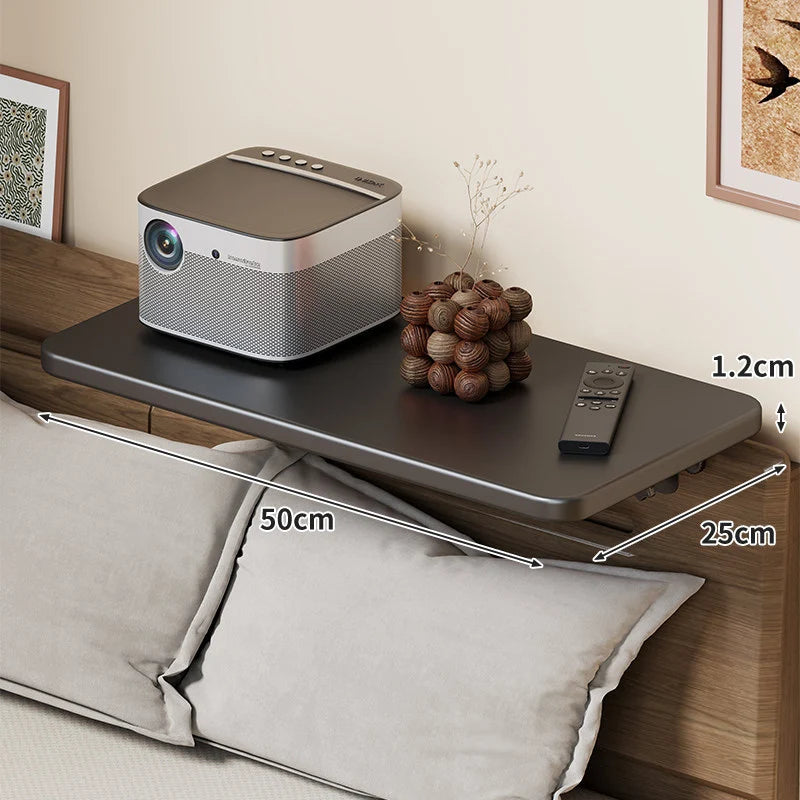 Headboard Shelf Slim Floating Design Hidden Brackets