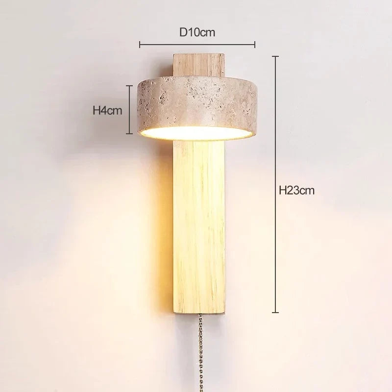 Headboard Wall Lamp Pull Switch & Directional Reading Light