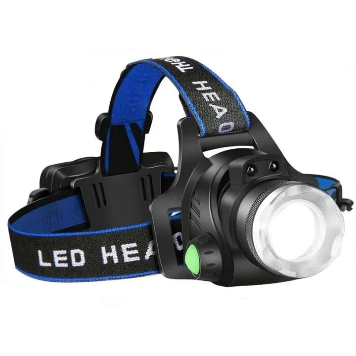 Headlamp Rechargeable Flood & Spot Adjustable Strap