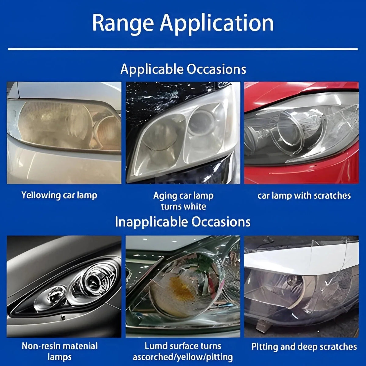 Headlight Restoration Kit Vapor Application 12V Powered UV-Resistant Coating