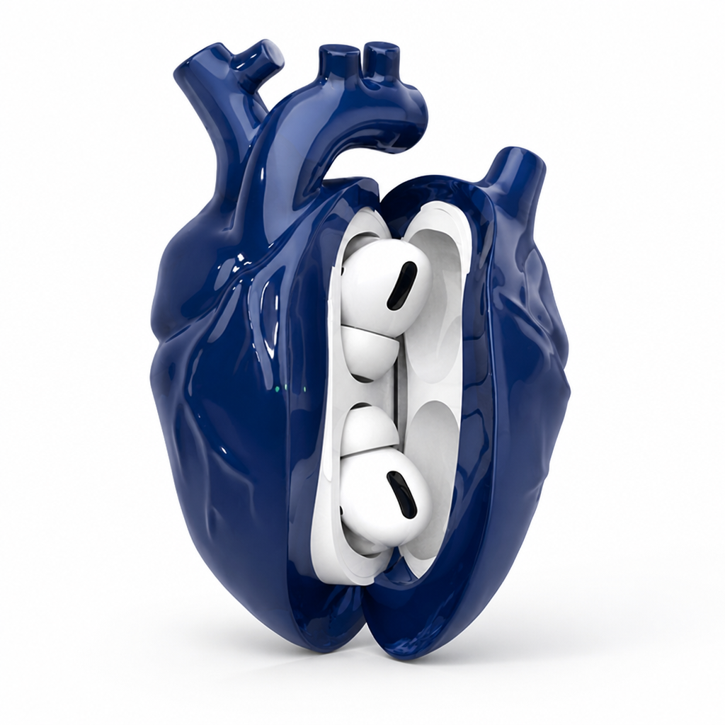 Heart-Shaped Soft Protective AirPods Case (Fits Pro & AirPods 3)