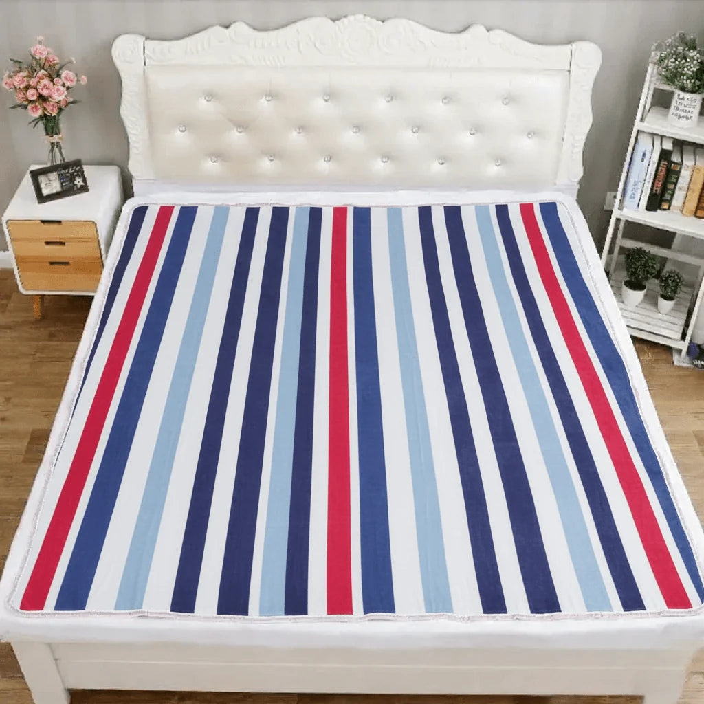Heated Blanket Plush Adjustable Heat Settings