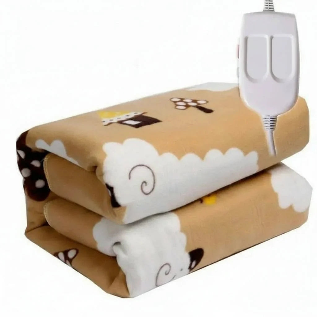Heated Blanket Plush Adjustable Heat Settings