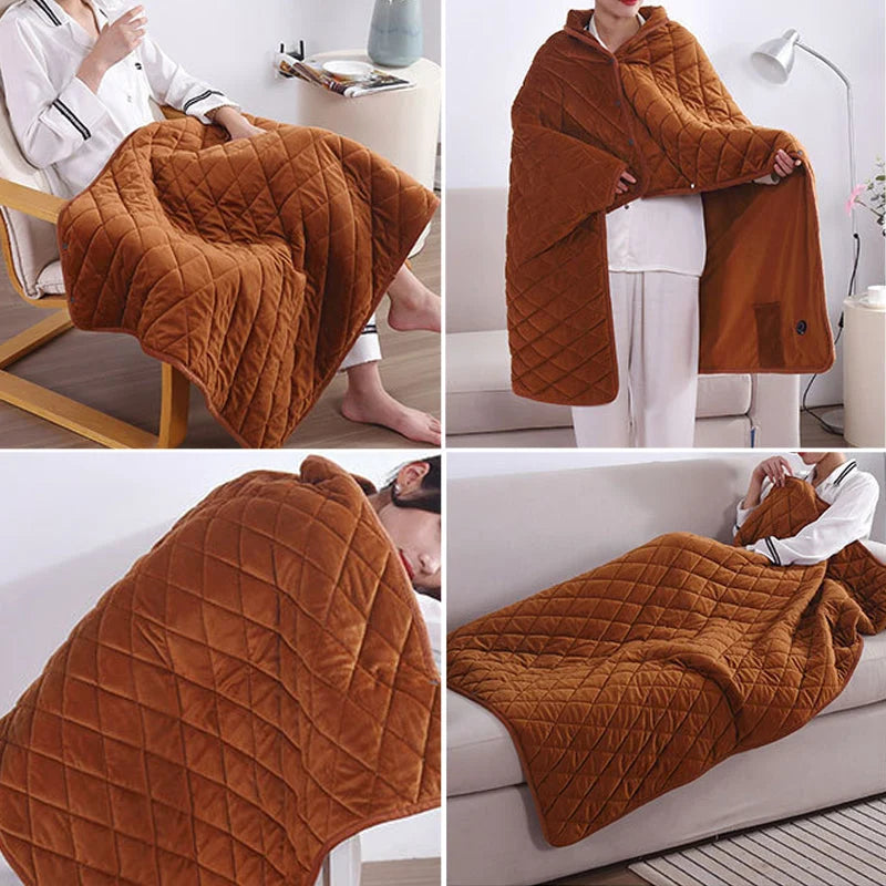 Heated Blanket USB-Powered Soft Lightweight Portable Warmth