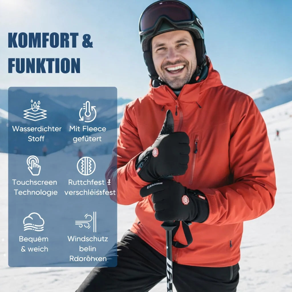 Heated Gloves Adjustable Heat Waterproof & Windproof
