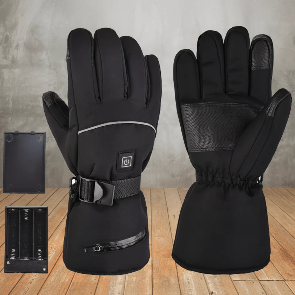 Heated Gloves Battery-Powered Weatherproof Ergonomic Grip