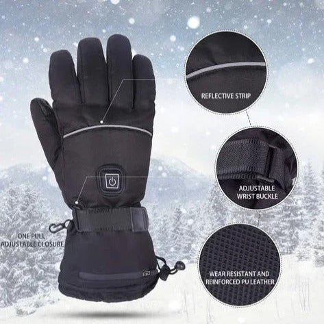 Heated Gloves Carbon Fiber Three Heat Settings
