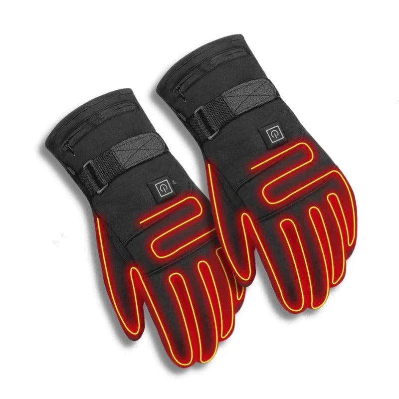 Heated Gloves Touchscreen Fingertips Three Heat Modes Wind-Resistant