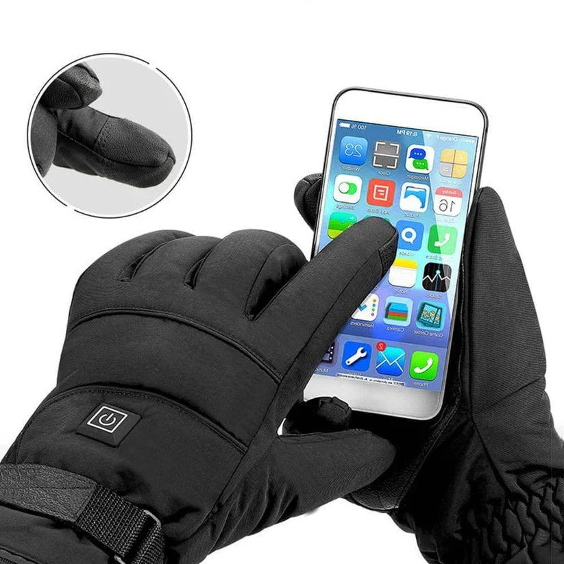 Heated Gloves Touchscreen Fingertips Three Heat Modes Wind-Resistant