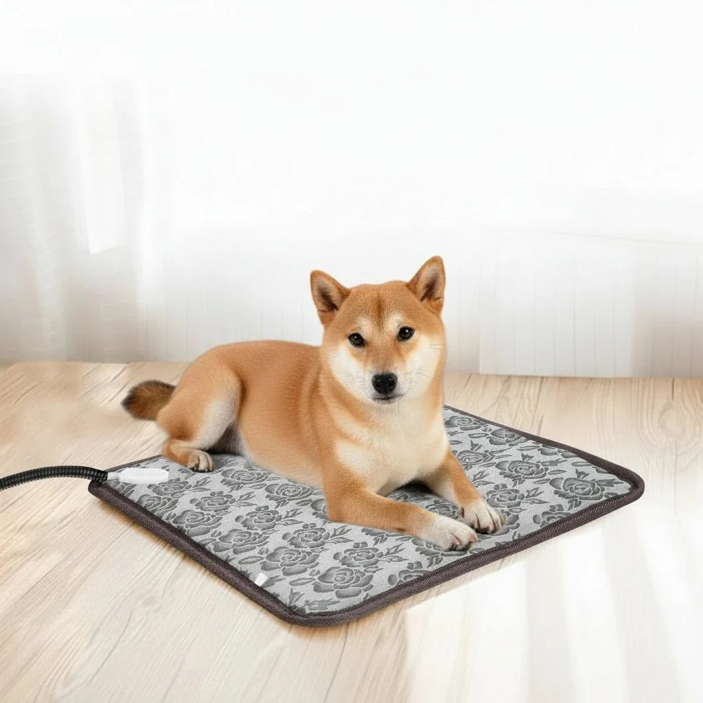 Heated Pet Mat Adjustable Temperature Waterproof Surface