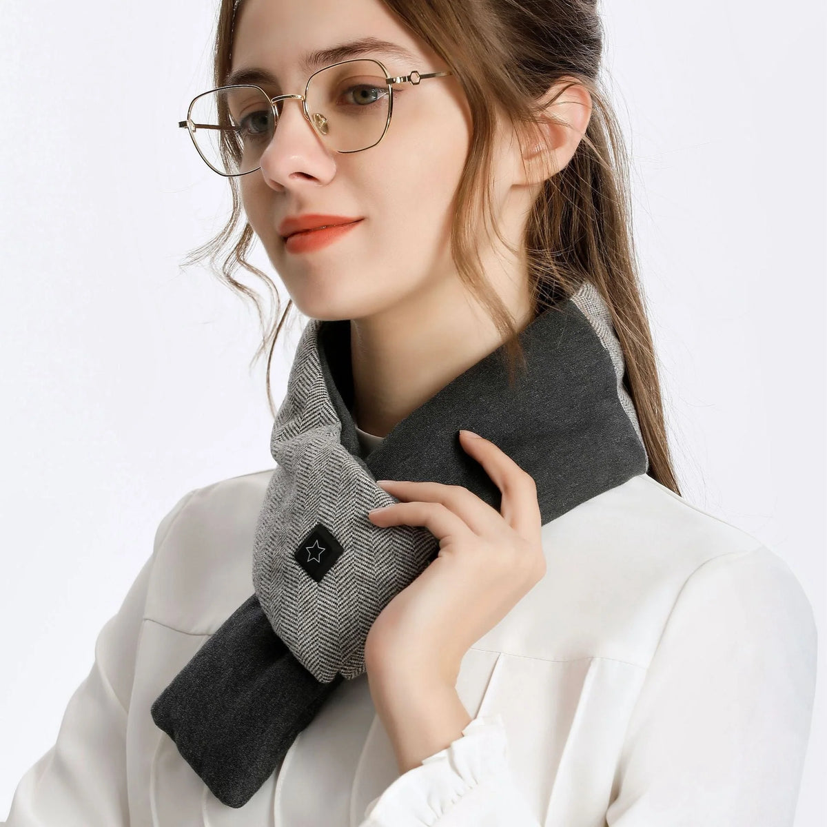 Heated Scarf USB-Powered Adjustable Three Heat Settings Up to 7 Hours Warmth