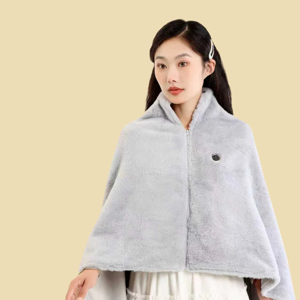 Heated Shawl Wrap USB-Powered Three Heat Settings