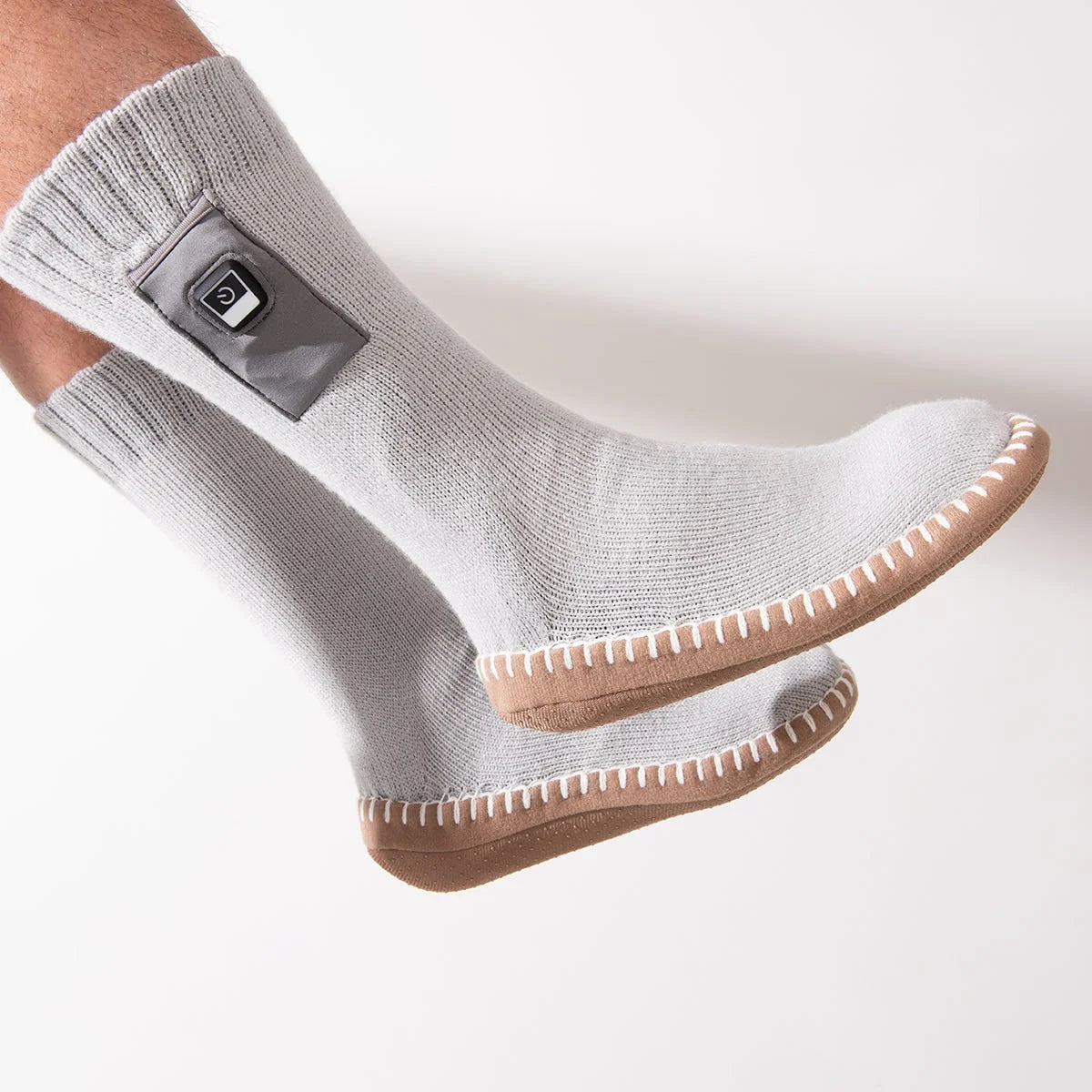 Heated Slipper Socks Rechargeable Adjustable Heat Non-Slip Soles