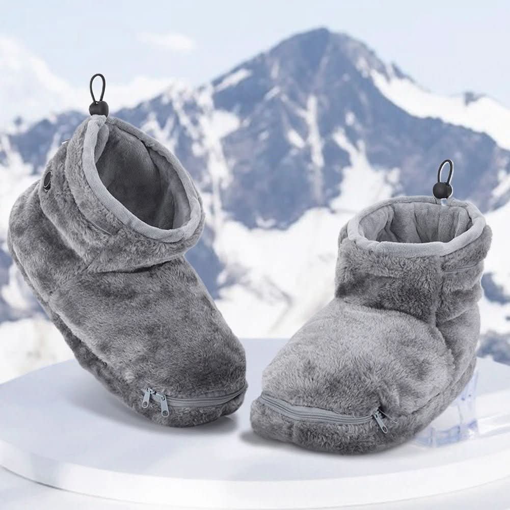 Heated Slippers USB-Powered Soft Plush Lining