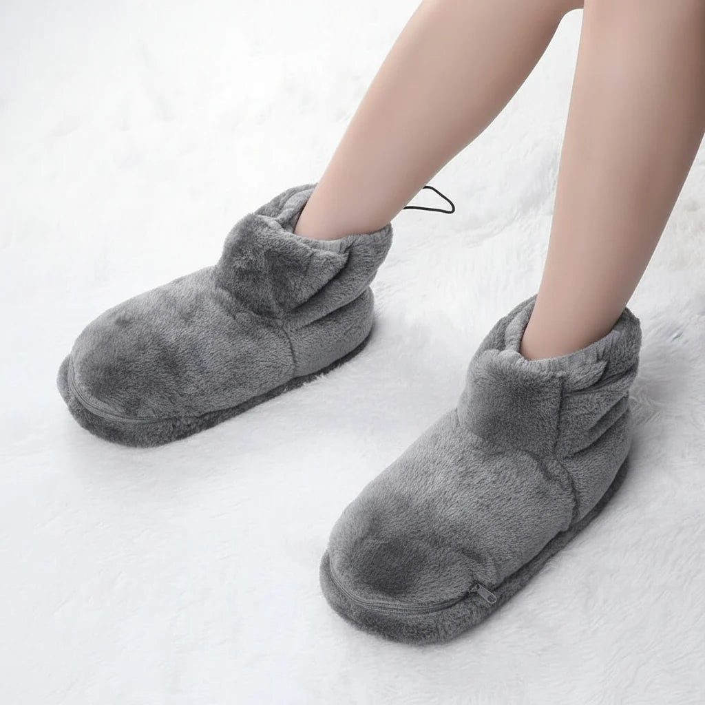 Heated Slippers USB-Powered Soft Plush Lining