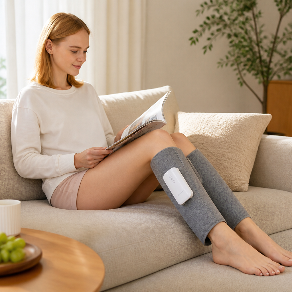 Heated USB-Powered Leg Massager (Adjustable Wraps & Intensity)