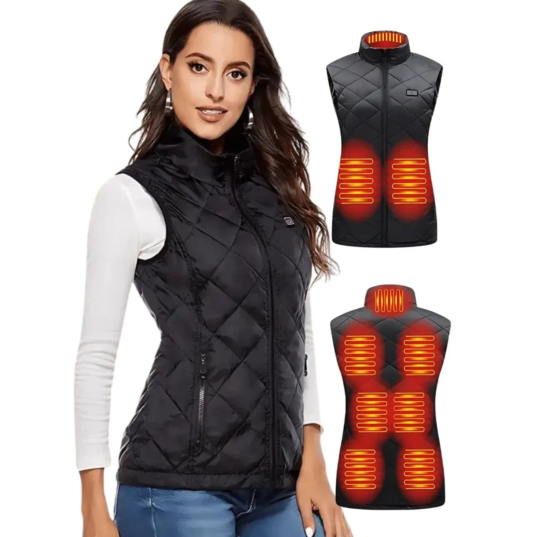 Heated Vest 9-Zone Rechargeable Adjustable Temperature