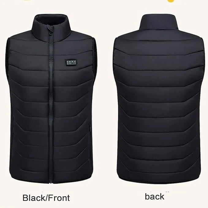 Heated Vest USB-Powered 28 Heating Zones Quilted Design