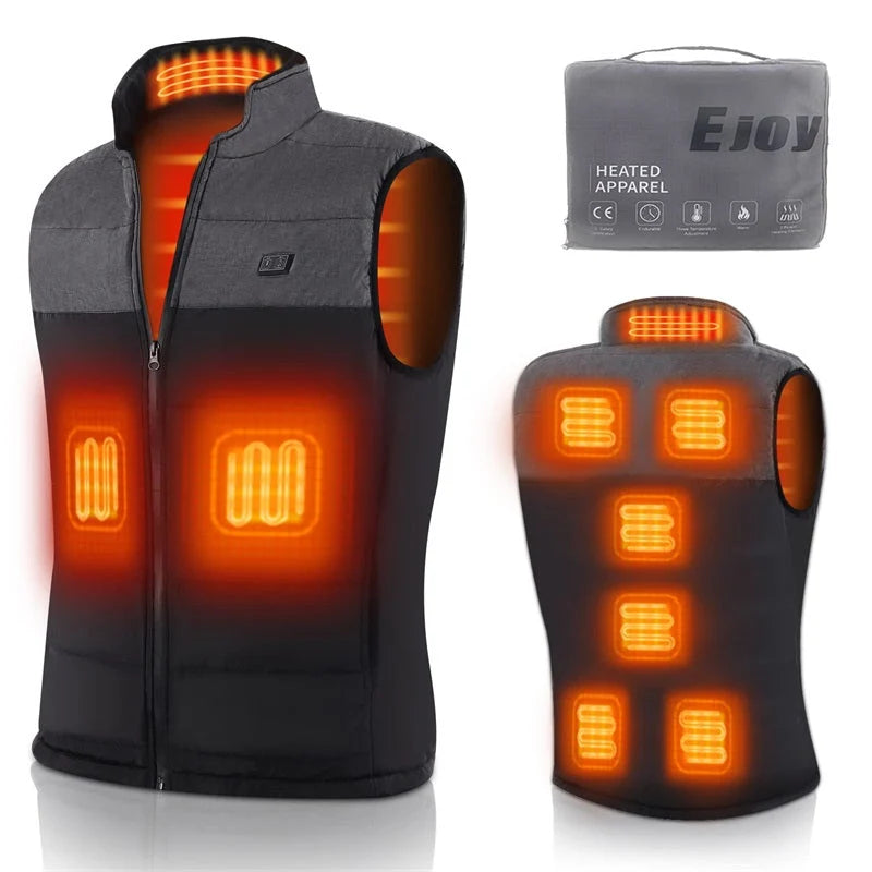 Heated Vest USB-Powered Graphene Heating Adjustable Heat
