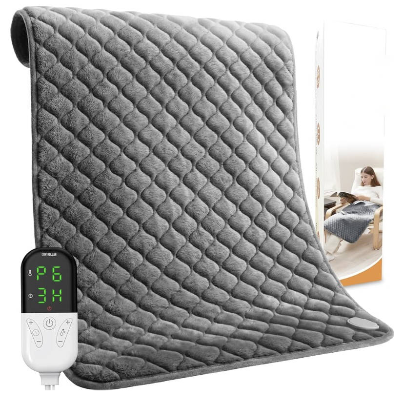Heating Pad King Size Six Heat Settings Automatic Shutoff