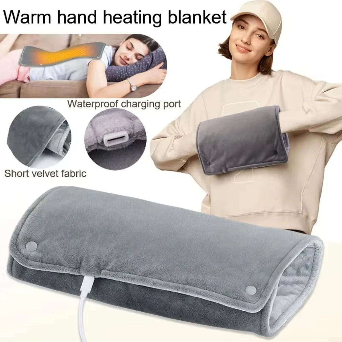Heating Pad USB Powered Microplush & Machine Washable