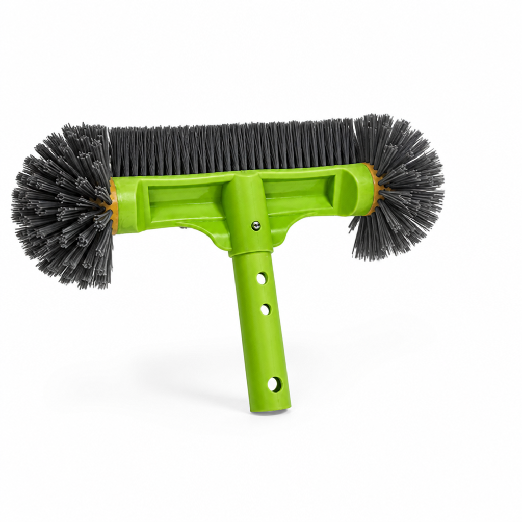 Heavy-Duty Nylon Bristles & Reinforced Aluminum Handle Pool Brush (13-Inch)