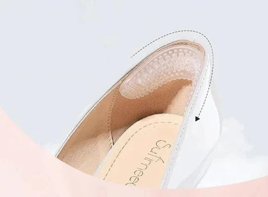 Heel Cushion Inserts Clear Contoured Textured Surface
