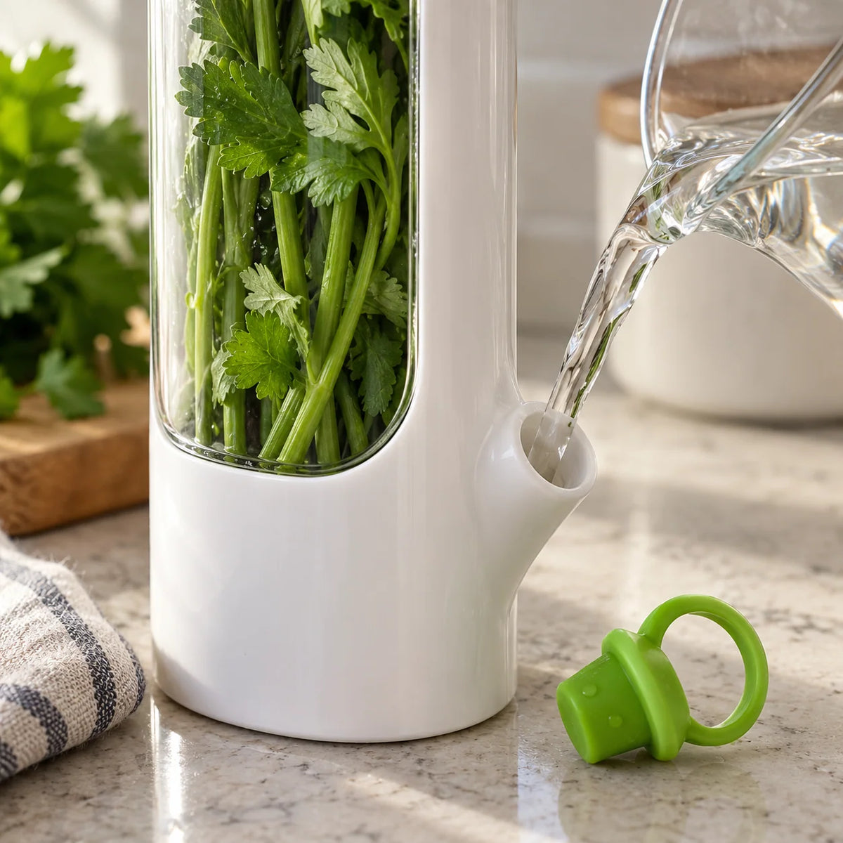 Herb Keeper Fresh Herb Storage Organizer
